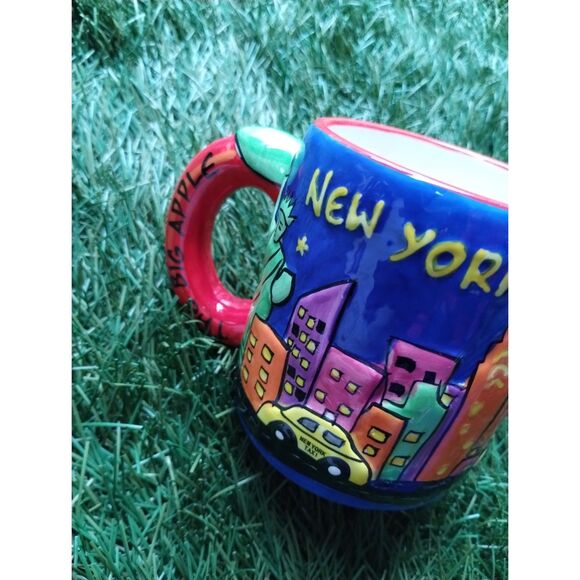 New York The Big Apple Statue of Liberty Taxi Ceramic Coffee Mug Collectible Cup - Picture 11 of 12
